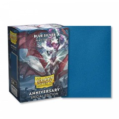 Dragon Shield Anniversary Sleeves - Blue Silver Dual Matte